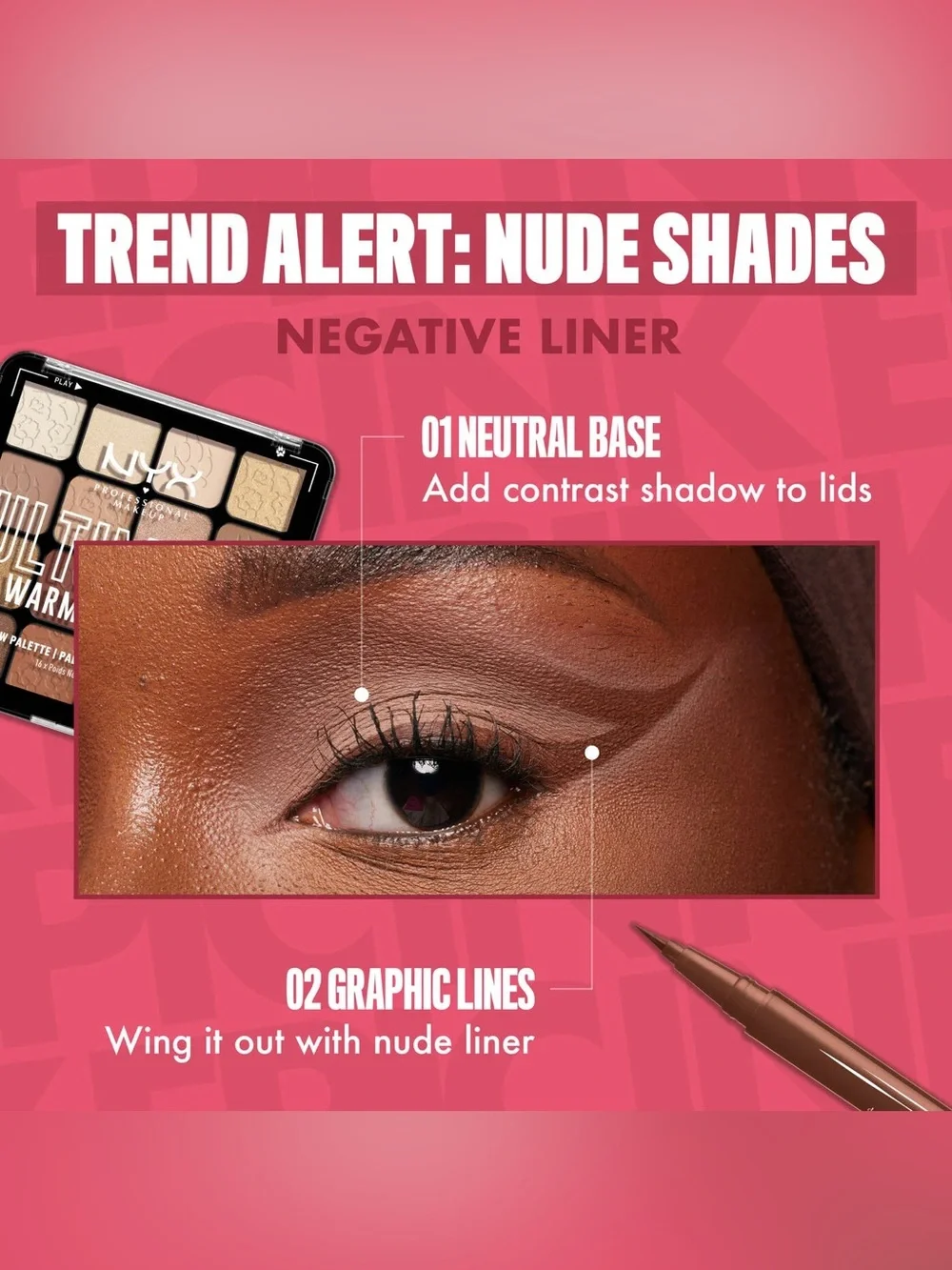 NYX Epic Ink Waterproof Liquid Eyeliner - Milk Chocolate, NEW